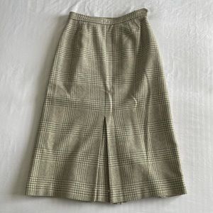 Vintage 80s Evan-Picone wool houndstooth skirt